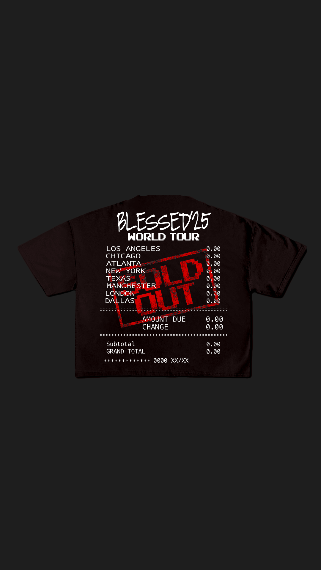 T-SHIRT WORLD TOUR