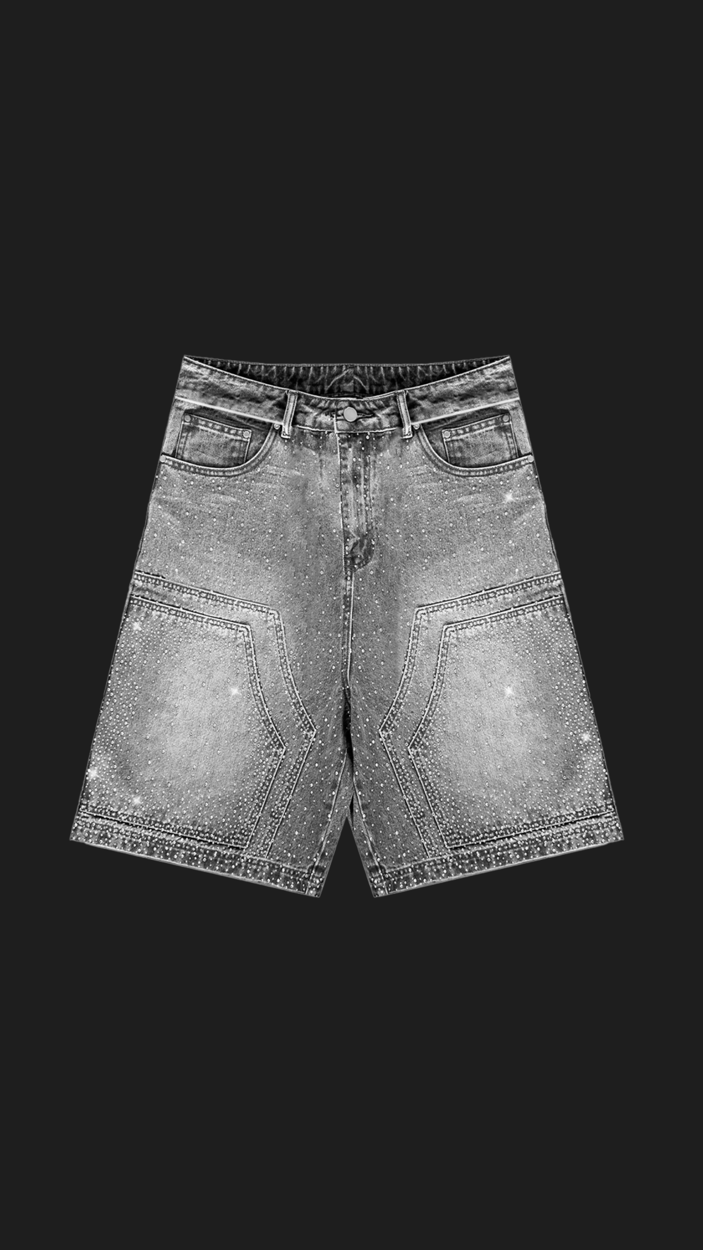 CRYSTAL DOUBLE KNEE JORTS