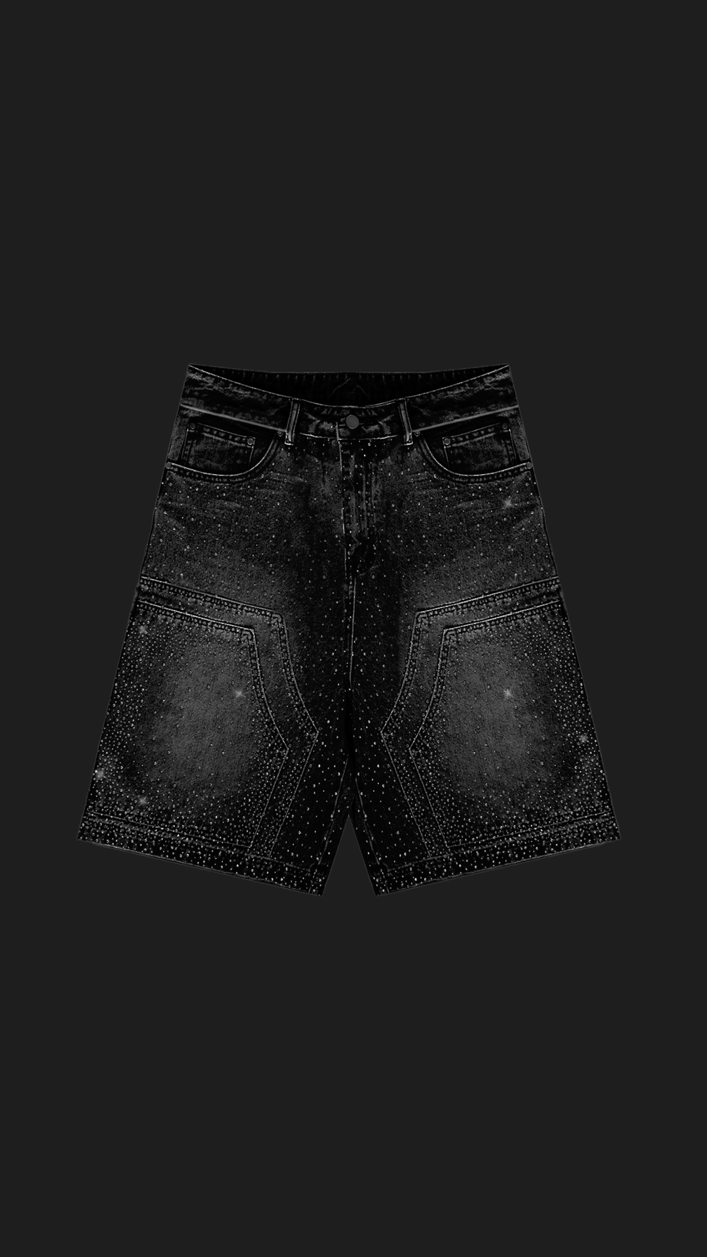 CRYSTAL DOUBLE KNEE JORTS