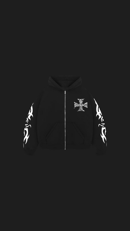 CROSS ZIP HOODIE