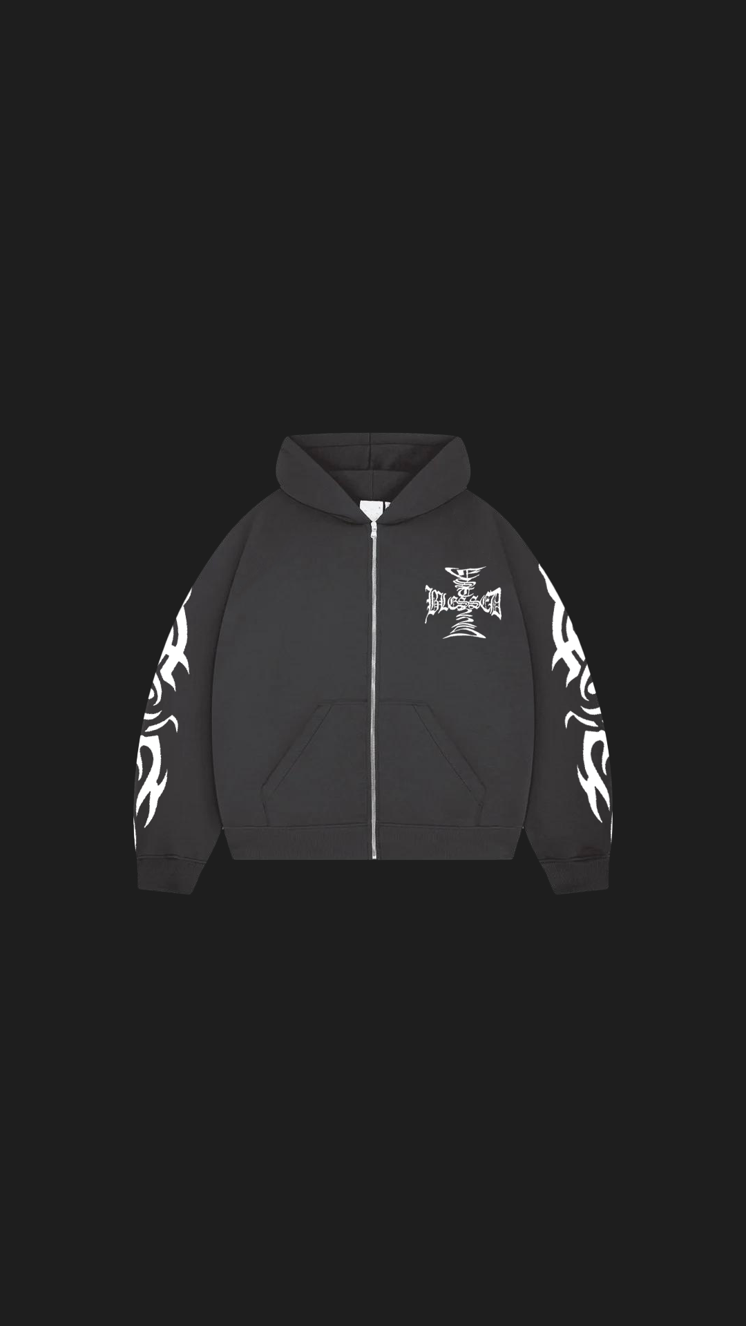 CROSS ZIP HOODIE