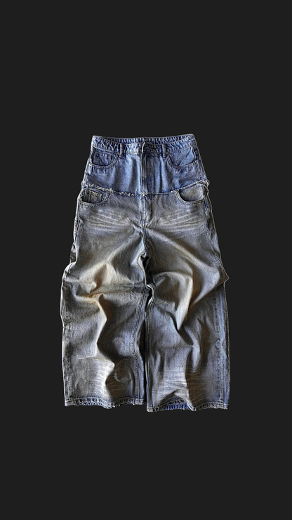 DENIM DOUBLE WAIST BLESSY