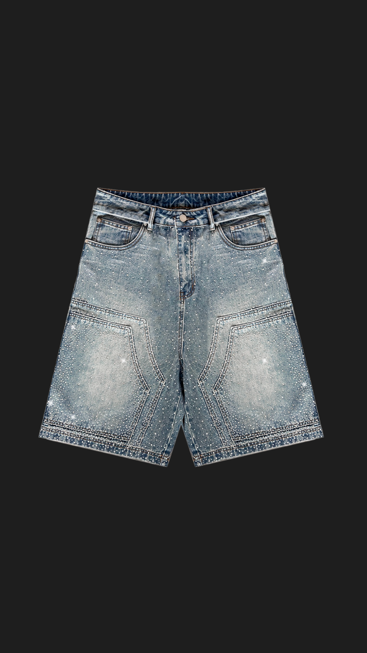CRYSTAL DOUBLE KNEE JORTS