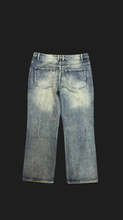 DENIM BAGGY RIPPED BLESSY