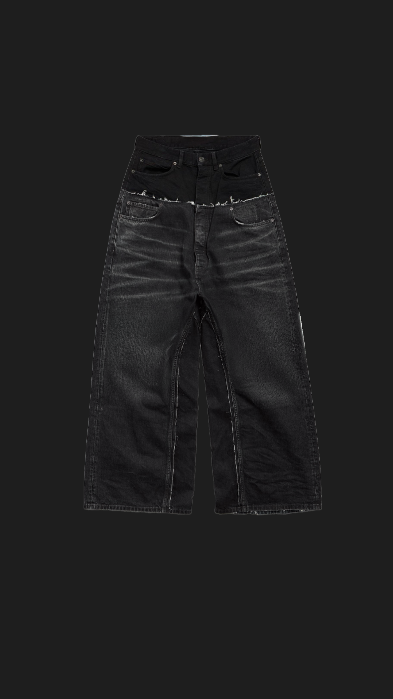 DENIM DOUBLE WAIST BLESSY