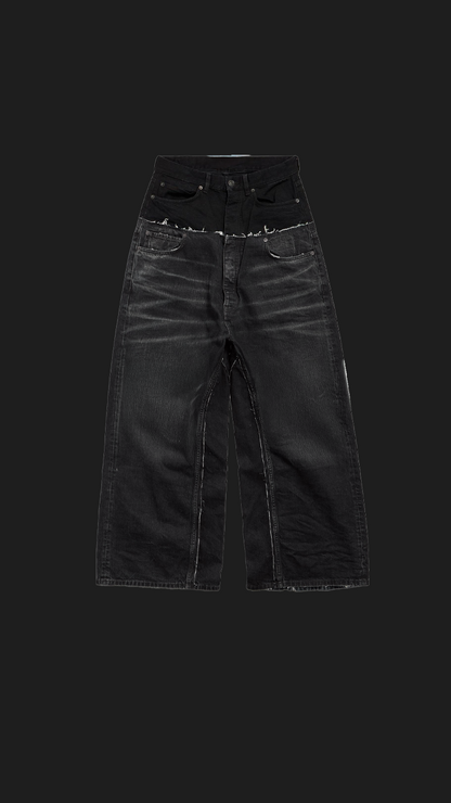 DENIM DOUBLE WAIST BLESSY